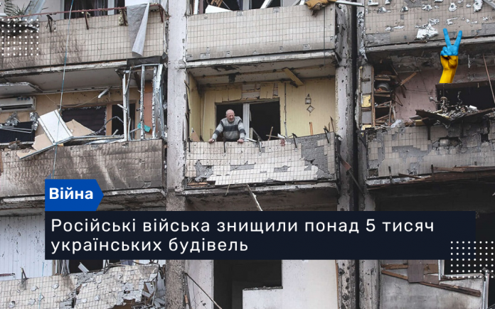 Російські війська знищили понад 5 тисяч українських будівель