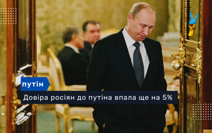 Довіра росіян до путіна впала ще на 5%